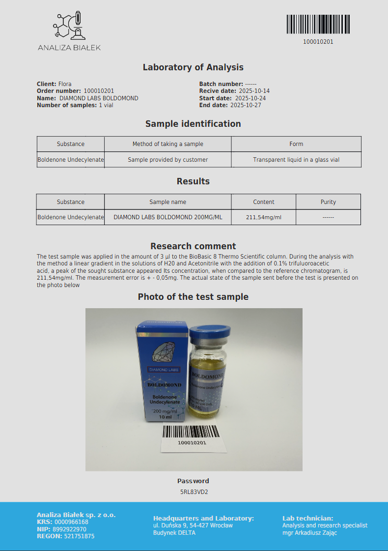 Boldenone - Diamond Labs - Image 2